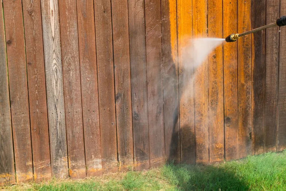 Fence washing in Auckland