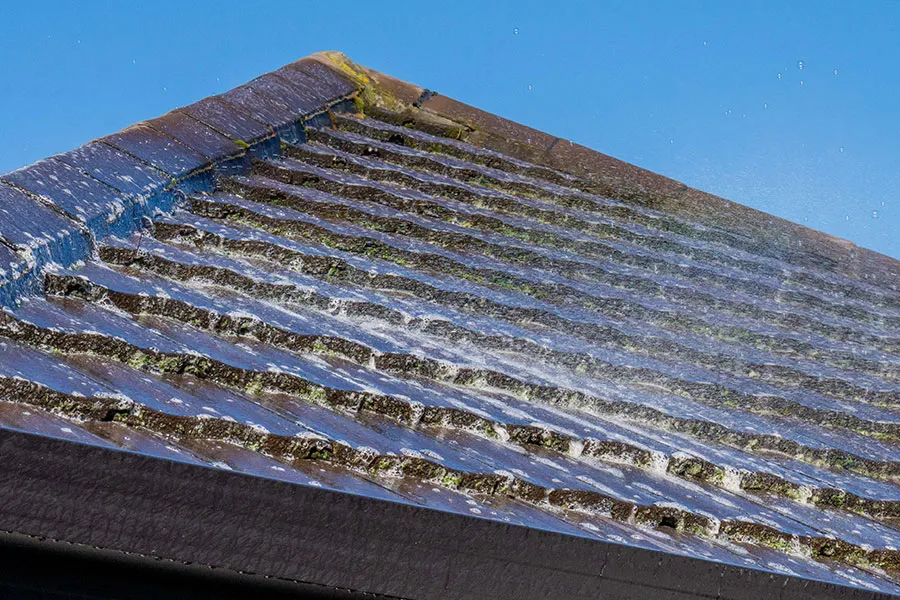 Roof treatment on an Auckland property